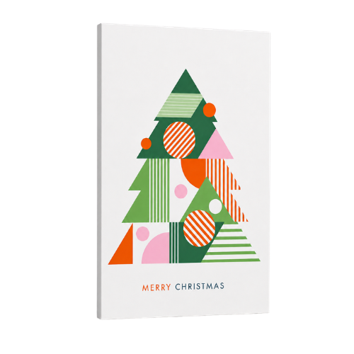 Exemple de style de calendrier personnalisé — sapin graphique coloré
